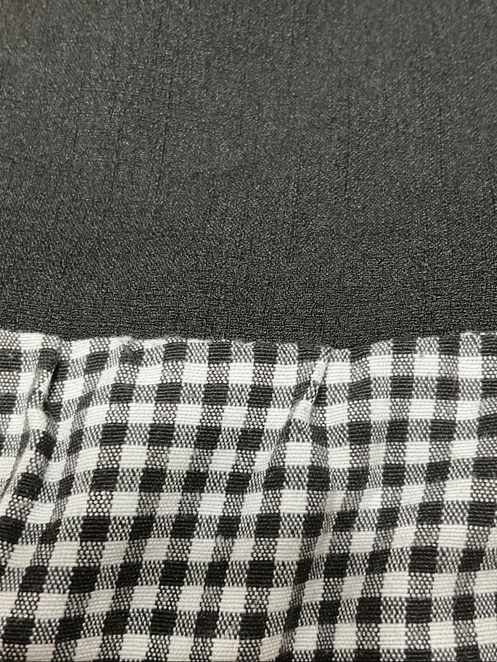 Emory Rose Black & White Gingham Tiered Midi Dress - Picture 6 of 7